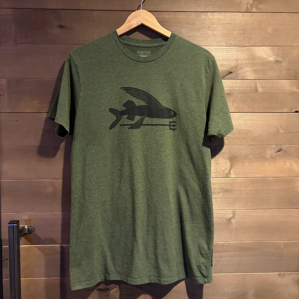 PATAGONIA Flying Fish Responsibili-Tee Slim Fit Shirt Top Sz Large